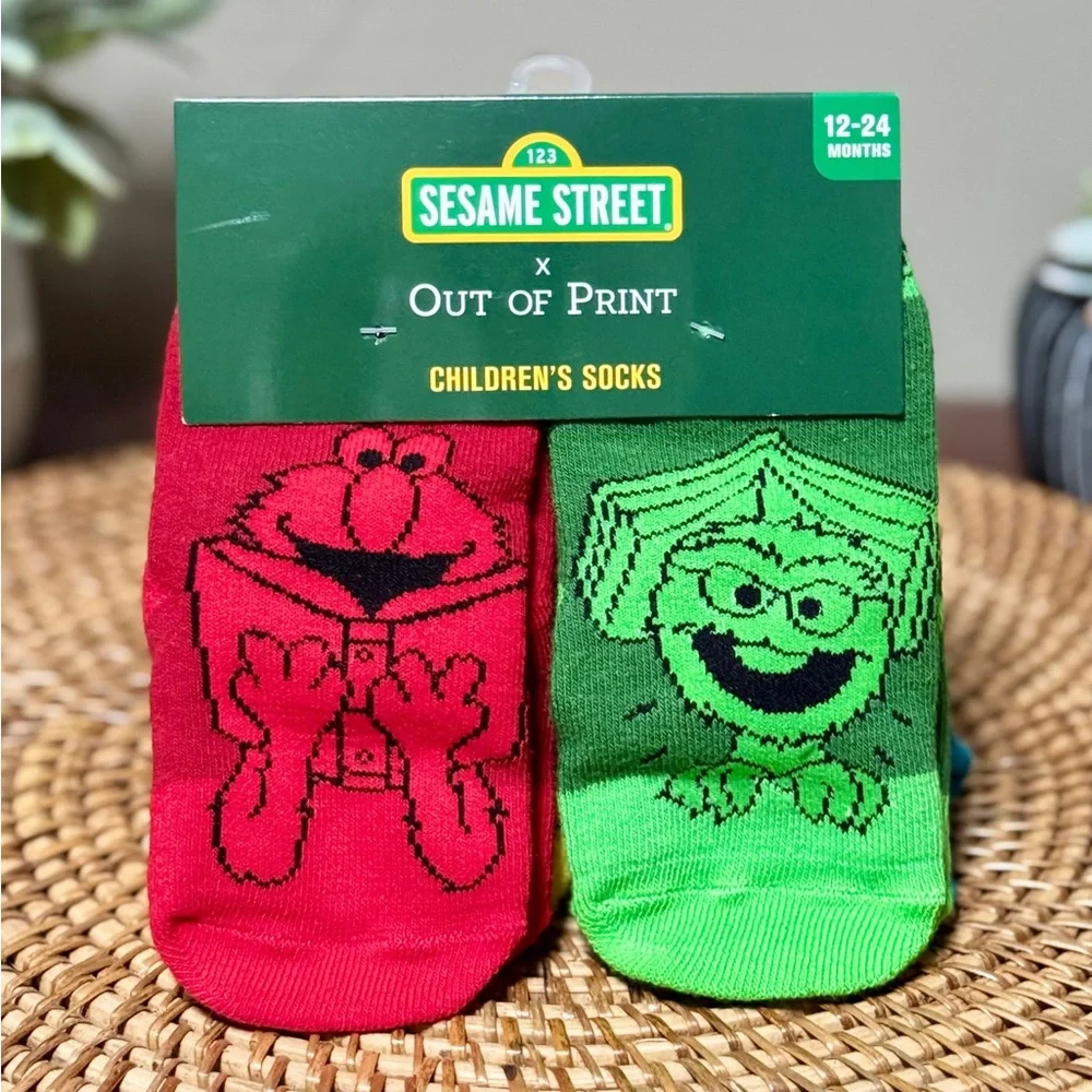4 pairs Sesame Street Character Children's Socks